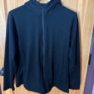 Woolx XL Black 100% Merino Wool Women's Hoodie